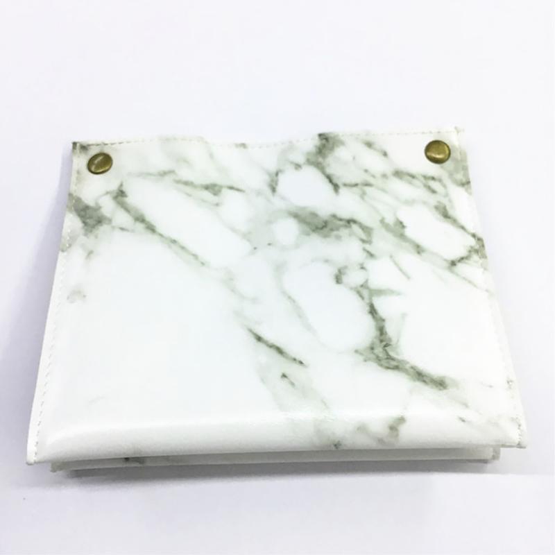 

Fashion Nordic Style Home Decoration Portable Case Paper Container Tissue Box PU Leather Office Storage Kitchen Marble Pattern
