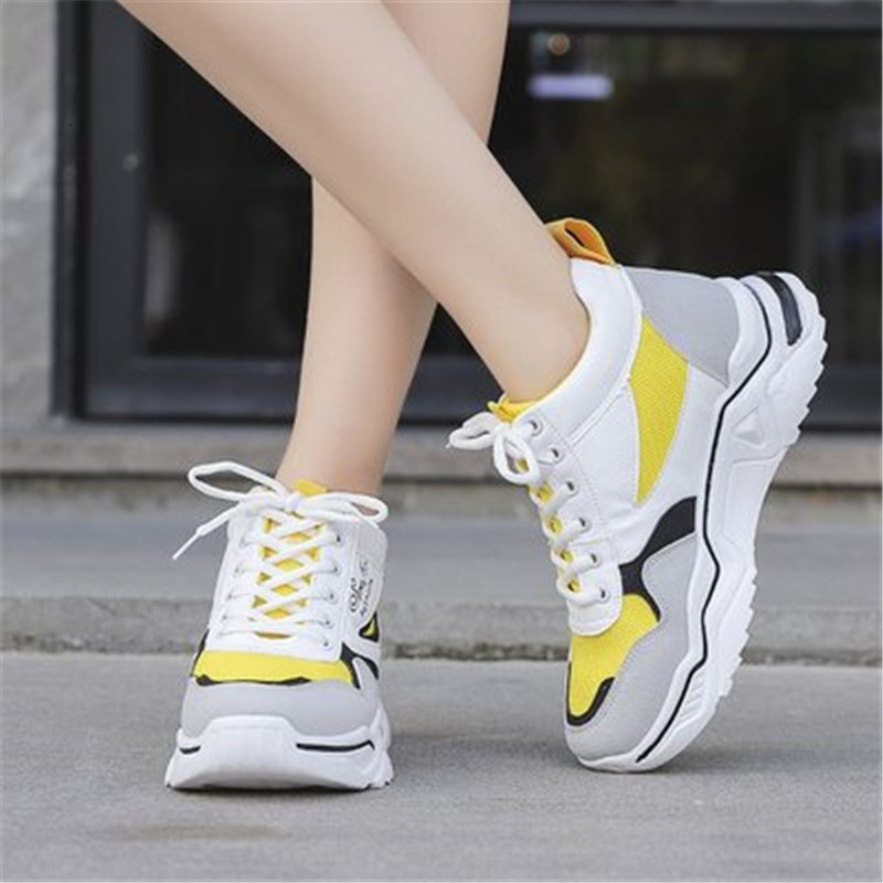 

Mix 2021 New of Chunky Knitted Woman Loafers High Shoes Students -41 5E78, Black