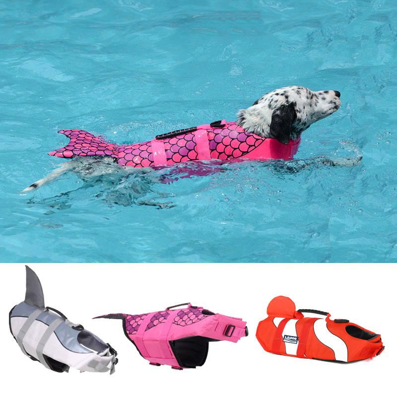 

Pet Dog Life Jacket Safety Clothes Vest Dog Swimwear Safe Swimsuit swimming Suit Puppy Summer Clothing, Red