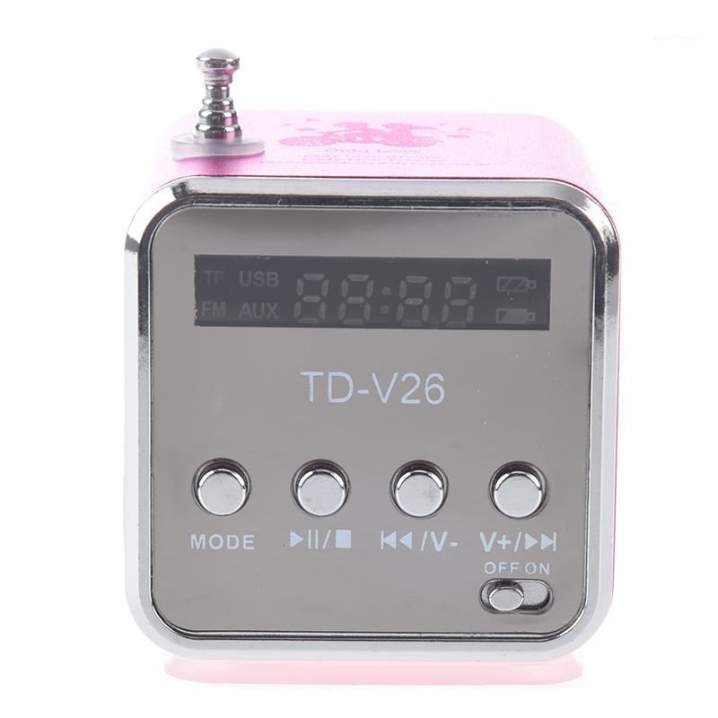

TD-V26 Portable Mini Digital Speaker with Micro SD / TF / USB /FM (Pink)1