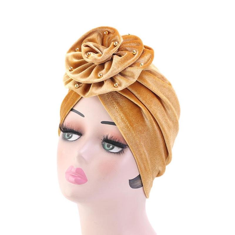 

Imixlot Gypsophila Theme Design Turban Hat National Fashion Hat Bohemian Style Women Tie Turban Cap