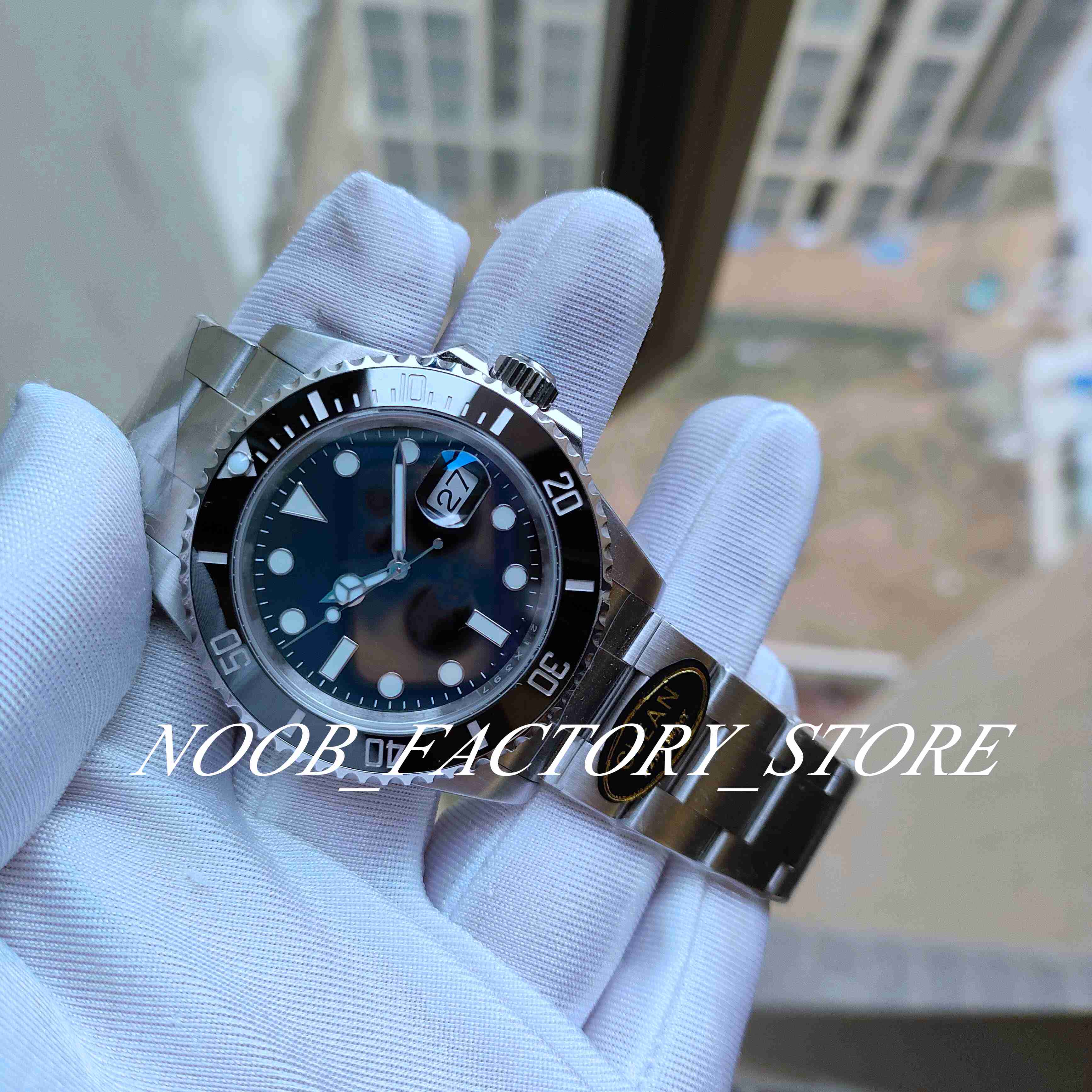 

Clean Factory Waterproof 41mm Watch Men's Cal.3235 Automatic Movement Black Ceramic Date Men 904L Steel 126610 Power Reserve Sapphire Super Luminous Wristwatches, Original box certificate