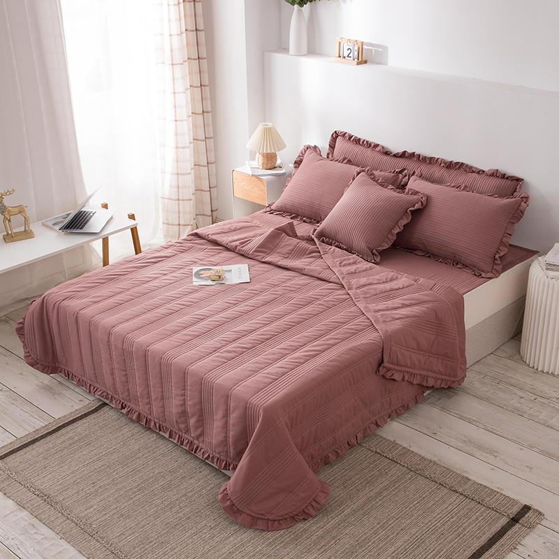 

1 Pc Quilted Blanket Solid Color Cama 150 Coverlet Cover Fundas Mattress Nordicas Pad Bedapreads Bed, Type 4