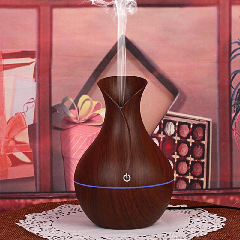 

130ML USB Diffuser Silent Aroma Essential Oil Diffuser Ultrasonic Cool Mist Humidifier with LED Night Light for Home Office