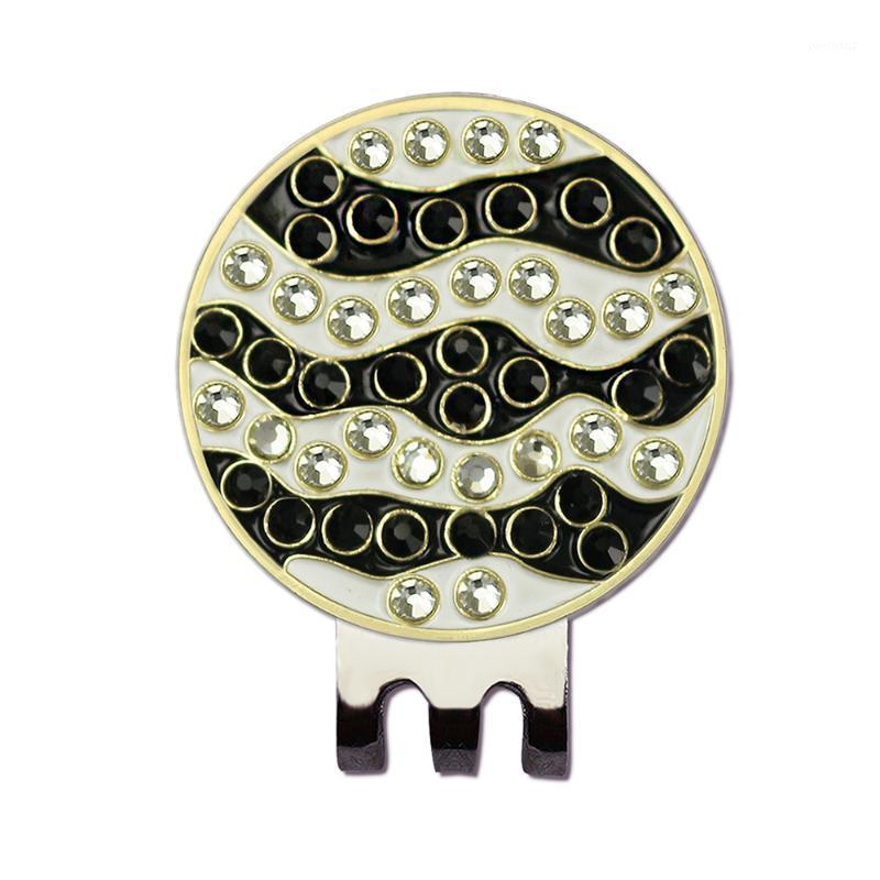

PINMEI Embossied Golf Ball Mark Hat Clip Set Bling Golf Marker with Cap Clip Set Accessories Gifts for Lady children1