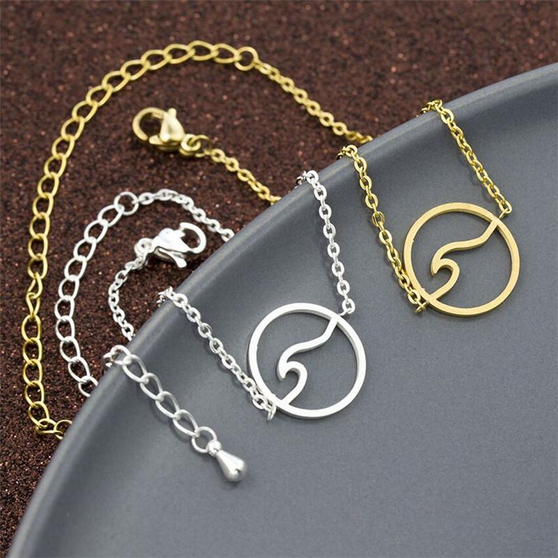 

New Silver Gold Bracelet Temperament Fashion Surfing Wild Female Hand Jewelry Chain