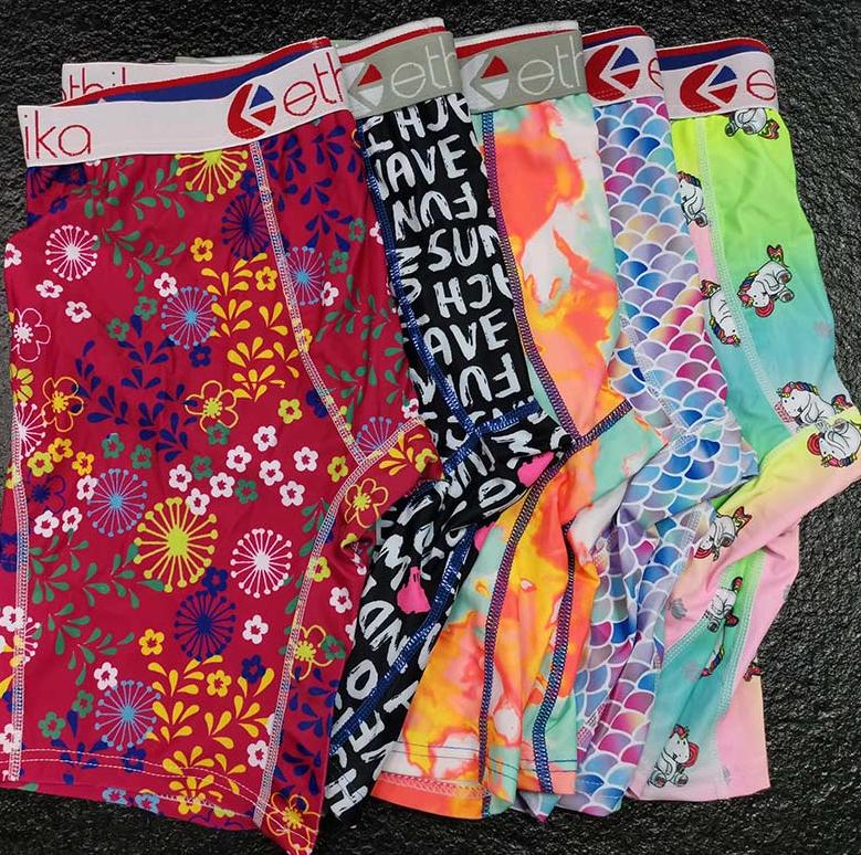 

In Stock Luxary Plus Size Sexy Boxer Long Leg Print Hollywood Ethika Mens Designer Boxers Underwear Men Knee Length Beach Underpants Man453, Mixed