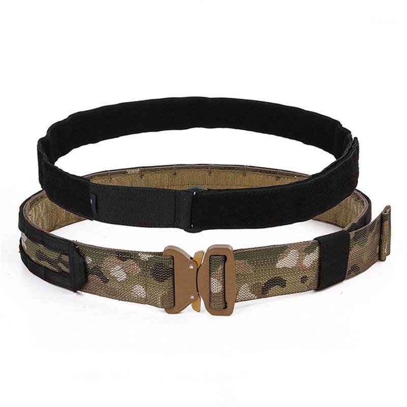 

TB-FMA Tactical Belt 1.75-2inch One-pcs Nylon Support Hunting Combat Heavy Duty Buckle Pistol Belt Waist Free Shipping1, Cb