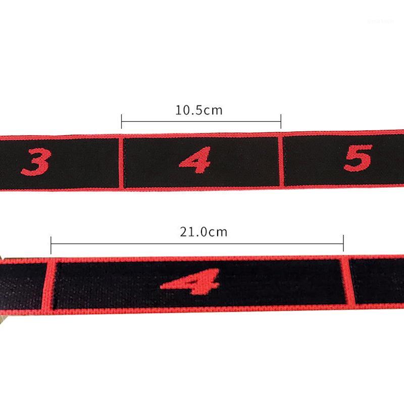 

8 Grid Digital Position Elastic Band Stretch Belts for Fitness Yoga Latin Dance BHD21, Red