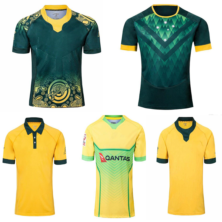 

2019 2020 AUSTRALIA WALLABIES JERSEY 19 20 rugby Jerseys National Rugby League shirt Australian wallabies shirts Men's jerseys, Black;gray