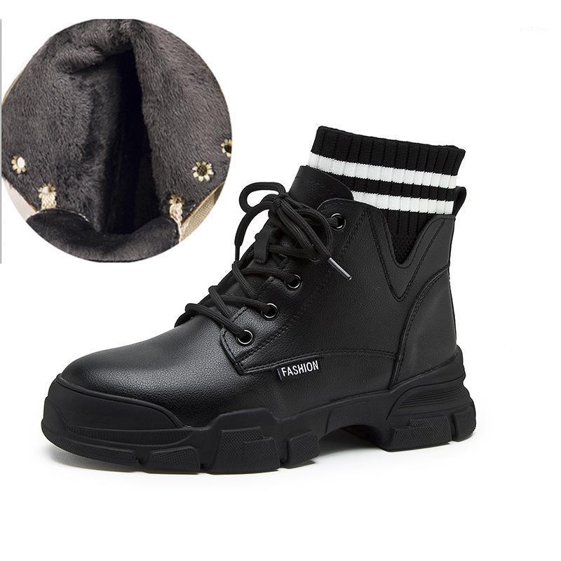 

Women Autumn 40 Yards Fashion Style Split Leather Material Boots Lightweight Increased Delicate Beautiful No. 191321, Black