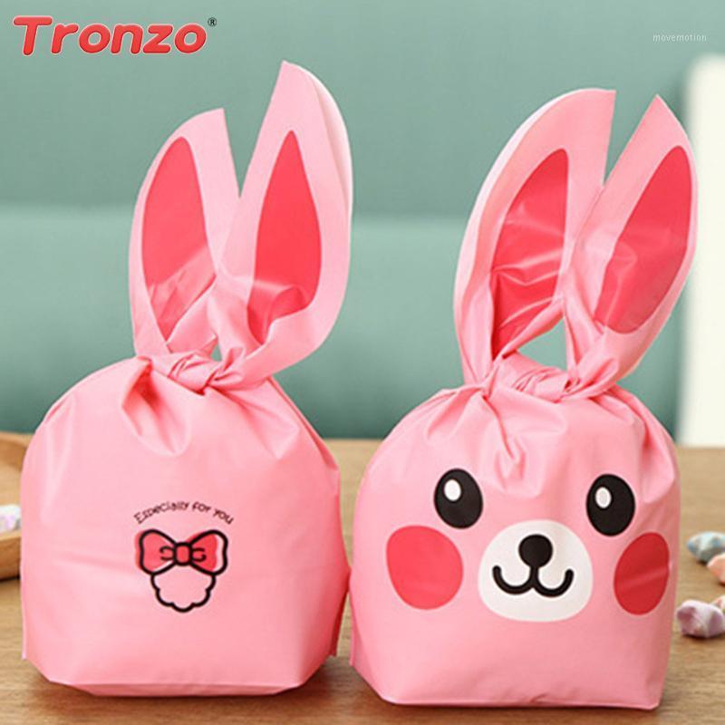 

Tronzo 50pcs Wedding Gift Bag Cookies Bag Candy Biscuit Packaging Ear Plastic Wedding Birthday Party Decorations1