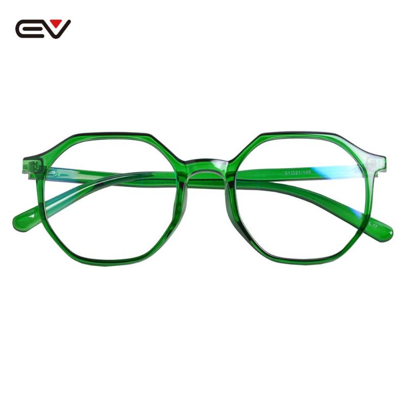 

Fashion Sunglasses Frames Green Ultra-light Glasses 16G Irregular Frame Men's Eyeglasses Eye For Woman TR90 Optical 51mm-21mm-146mm