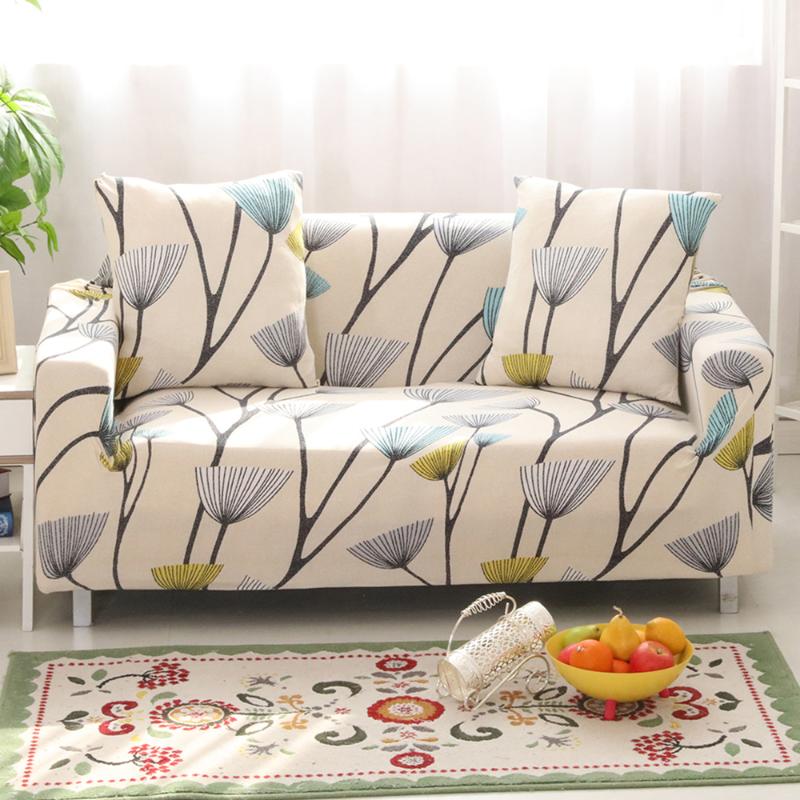 

Floral Printing Stretch Elastic sofa cover cotton sofa towel Slip-resistant covers for living room fully-wrapped anti-dust