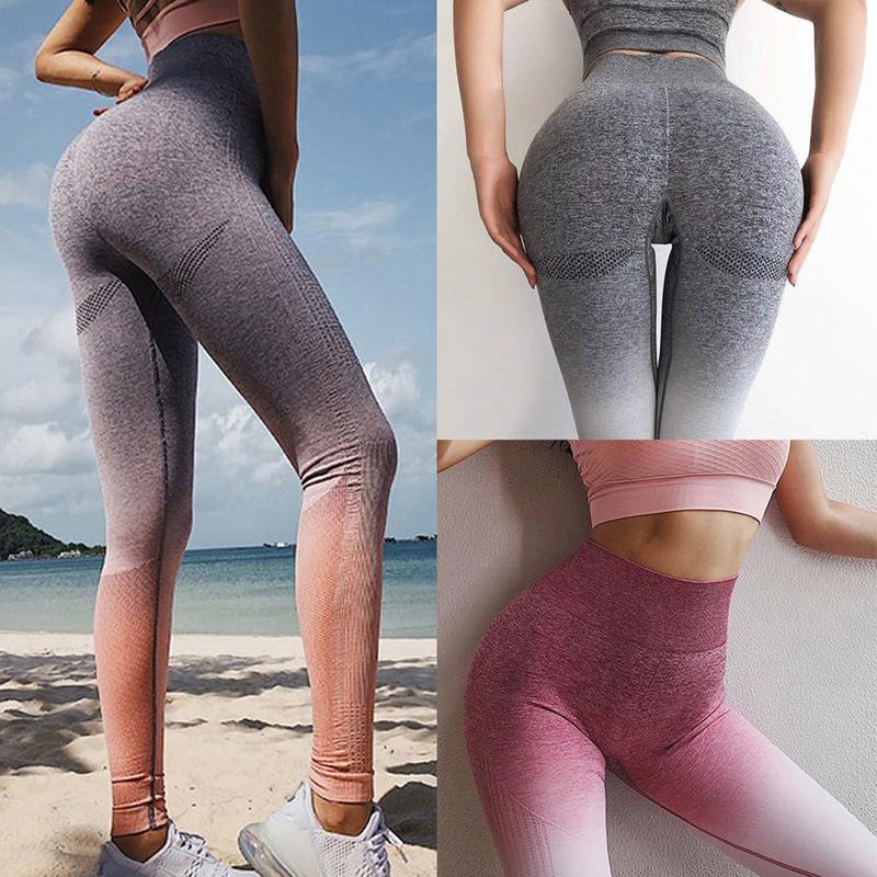 

Seamless Yoga Pants Women High Waist Push Up Workout Sport Leggings Fitness Women Gym Tights Stretch Running Pants, Purple