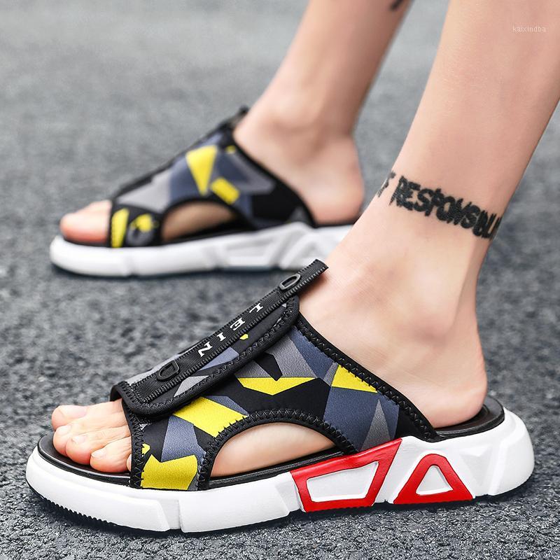 

Mesh Men Sandals Fashion Summer Shoes Sandalias Classics Comfort Beach Sandals Hollow Men Slippers Zapatillas Hombre1, Black