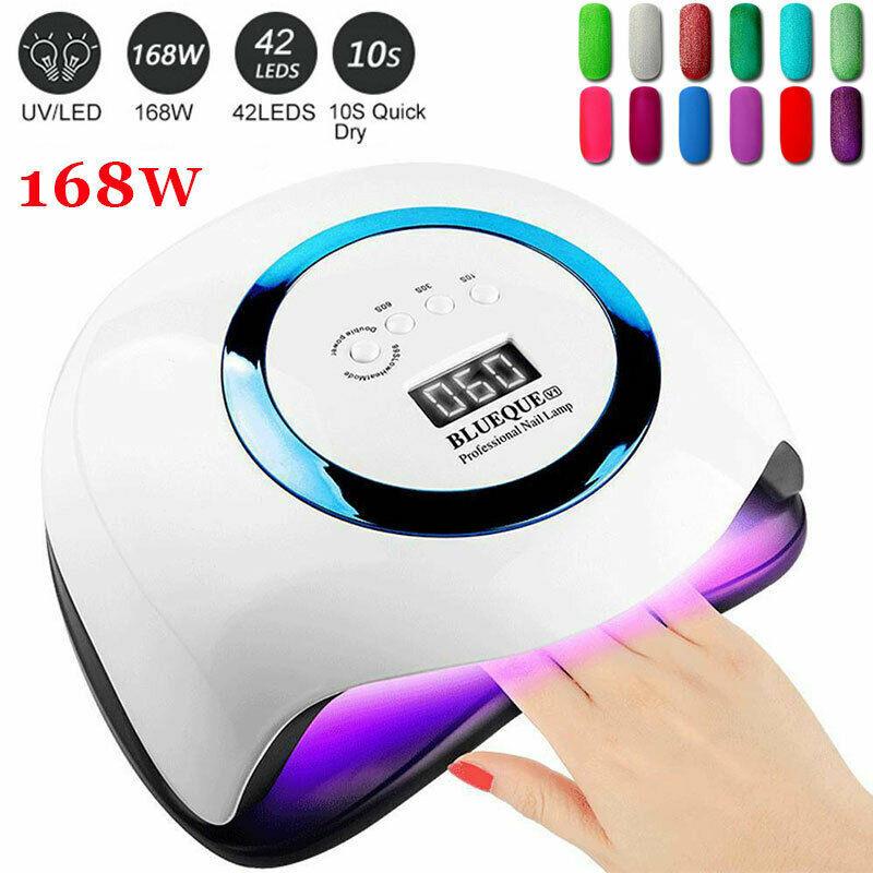 

168w Portable LED Nail Curing Lamp Led Nail Dryers for Gel Polish with Sensor for Acrylic Nails Dryer Light Curing Lamp