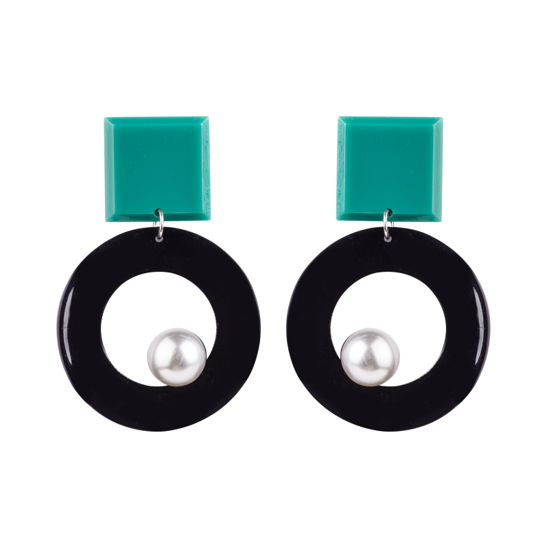 

Guanlong Dropshipping Geometric Square Circle Earrings Cute Lovely Girl Jewelry Earrings Bijoux