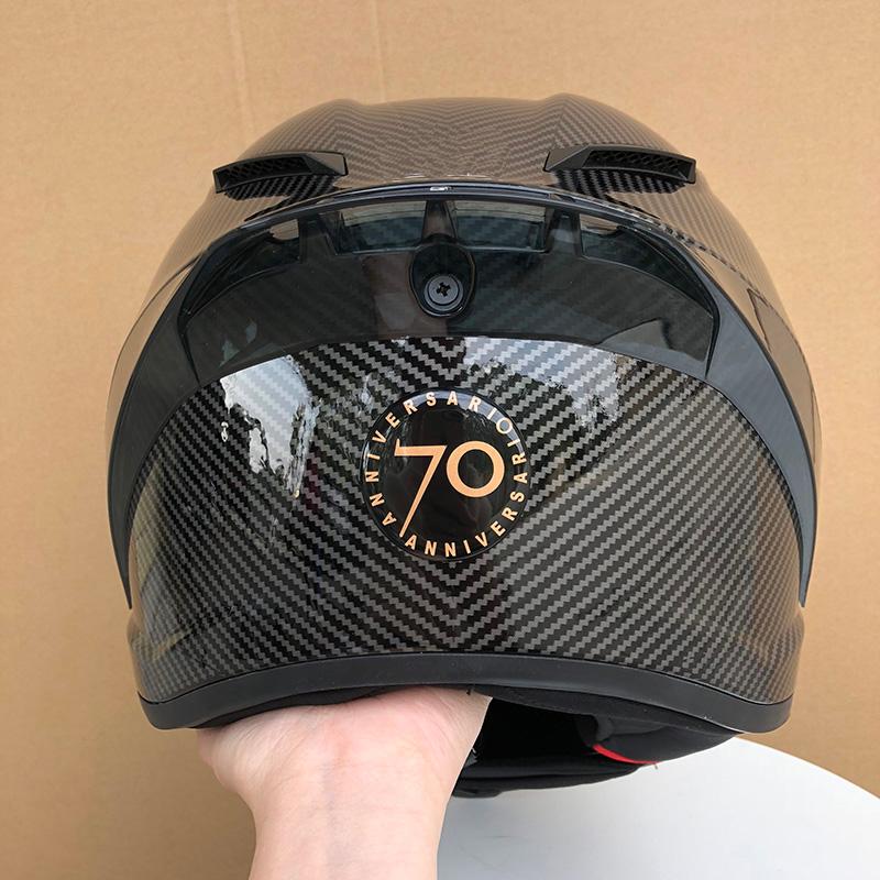 

Full Face Motorcycle Helmet Adult Helmet Motorcross Casque Big Spoiler Motorcycle Safety Hat, With balck visor