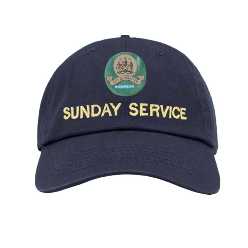 

New Kanye West Sunday Service Jesus Is King Album Baseball Caps Embroidery Dad Hat Unisex Women Man Hats Latest album Snapback X1016, Blue;gray