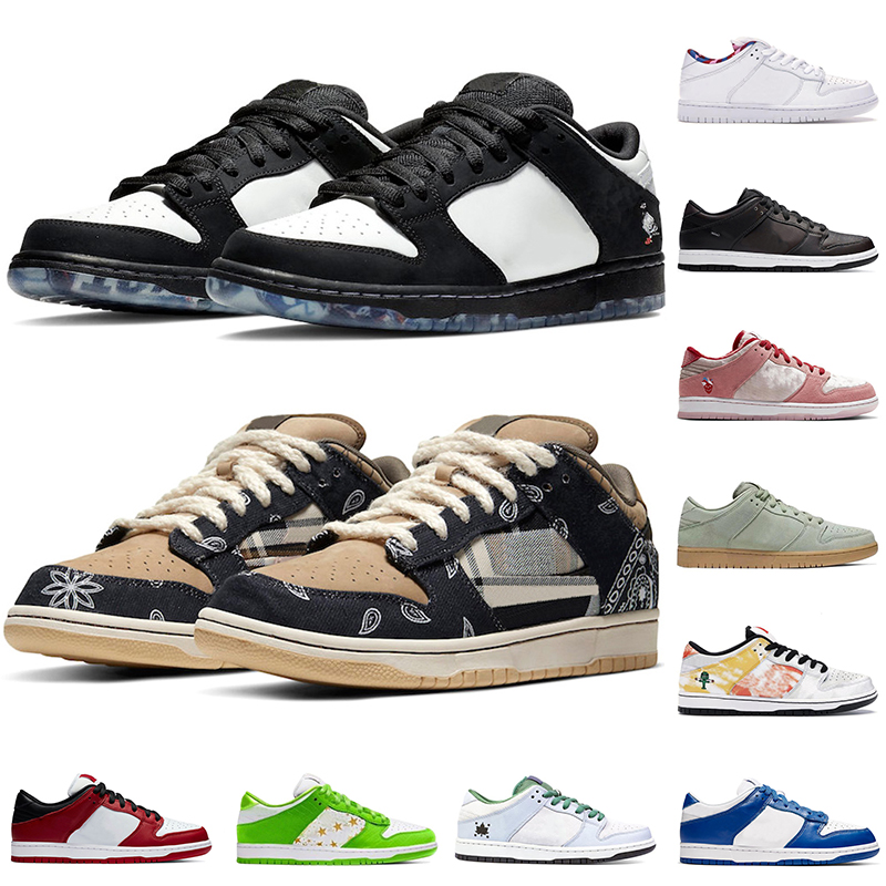 

High Quality Dunks Running Shoes Mens Sb Dunk Womens Casual Sports Panda Pigeon Valentine Day Chicago Low Designer Traienrs Sneakers, C41 mean green 36-45