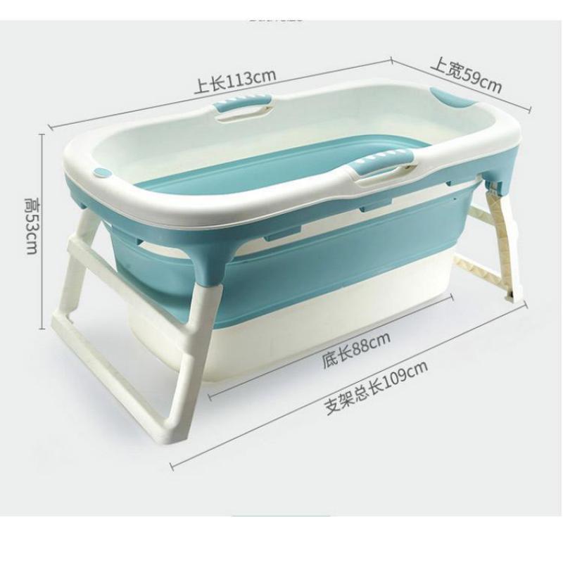 

Household Adult Bathtub Folding Bathtub Adult Plastic Whole Body Thickening Child