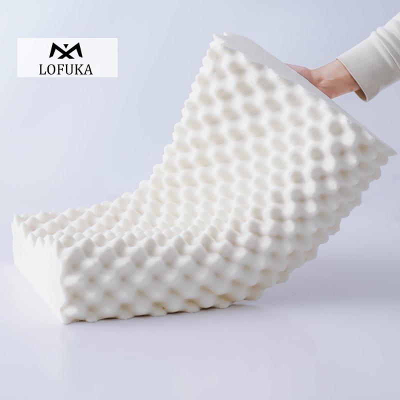 

Lofuka Latex 60x40 Thailand Pure Natural Latex Pillow Remedial Neck Protect Vertebrae Health Care Orthopedic Pillow Slow Rebound