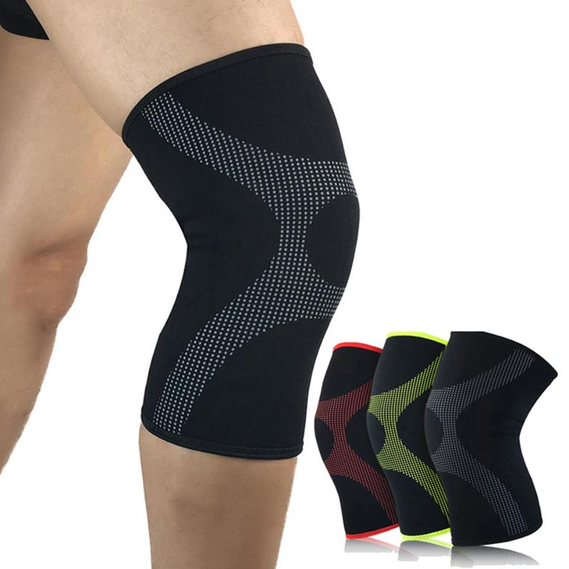 

1PCS Fitness Basketball knee pads Adult Football knee brace support Compression Sleeve Protector Calf Support for Men, Grey