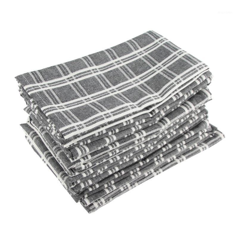 

43 x 43cm cloth Napkins Set of 12 pcs cotton linen heat insulation mat dining table Napkin fabric placemats1
