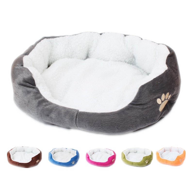 

cat bed dog Colorful cotton warm beds in winter color multi kennel memory form pet, Multi color