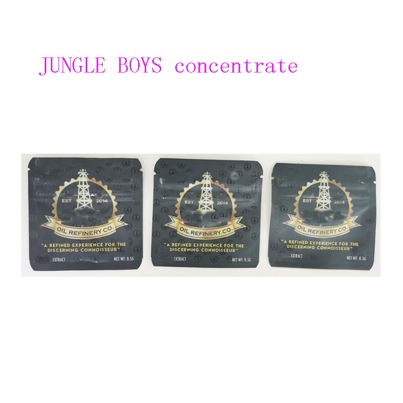 

420 0.5G jungle boys mylar bags wax concentrate packaging with child resistance the discerning connoisseur smell proof bag