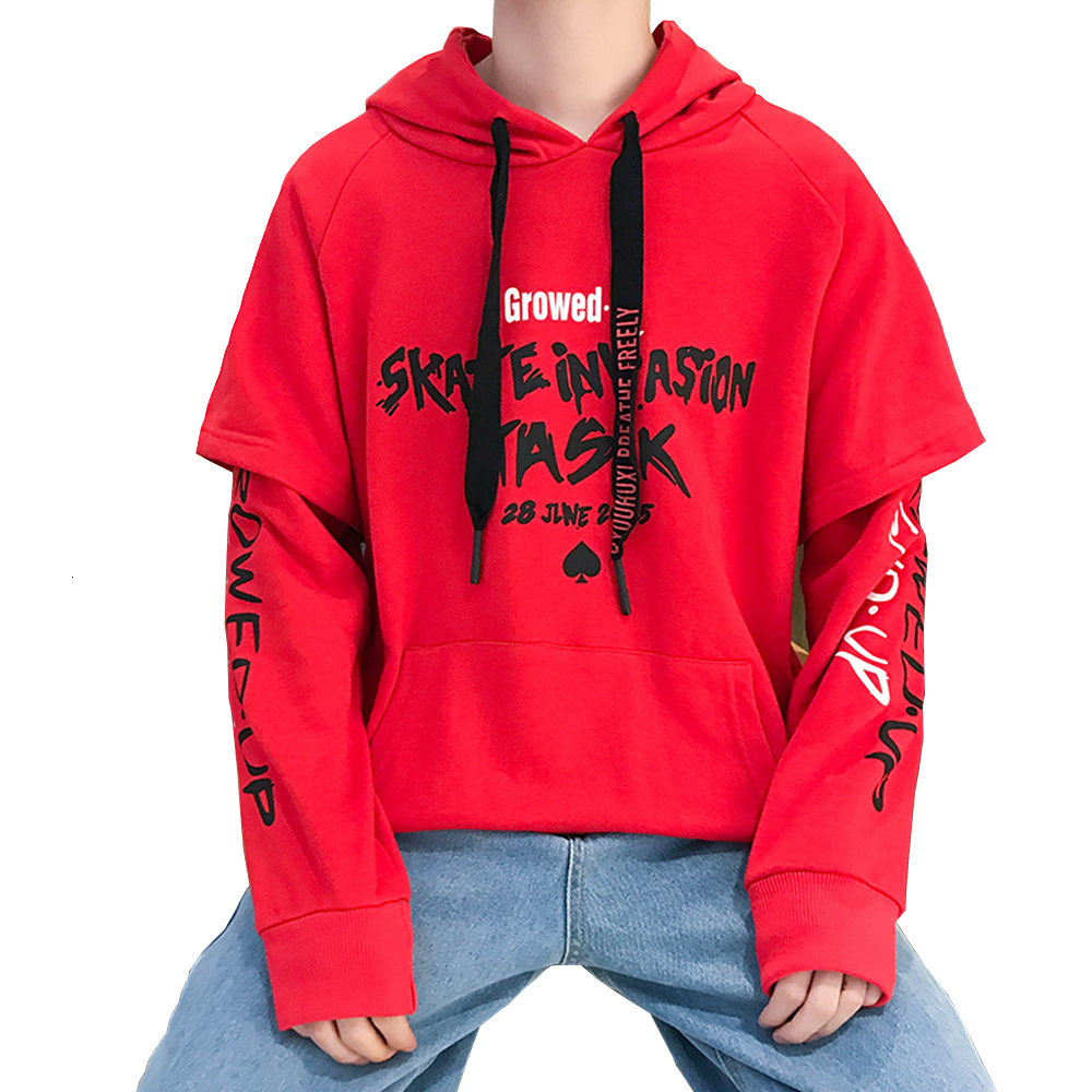 

Hoodie Fashion Printing Quality Streetwear Spring Autumn New Jacket 68oo, Black