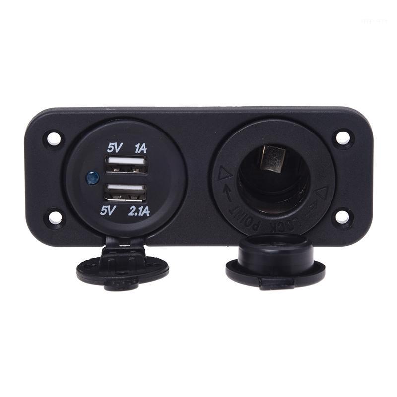 

Car Cigarette Lighter Socket Adapter Charger 2 USB Ports 12V For Car Auto Moto1