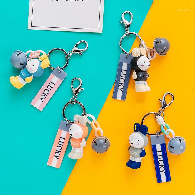 

Korean net red tide brand necklace bear keychain super cute bear couple bag pendant creative small gift1