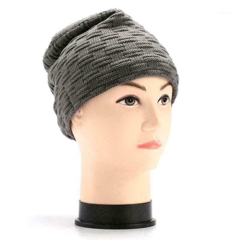 

Unisex Headset Warm Fleece Hat Wireless Smart Headphone Speaker Handsfree Hat Casual fashion Comfortable soft Daily durability1, Black