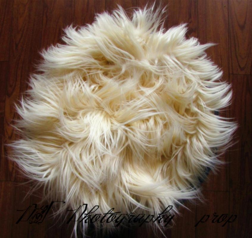 

Newborn Faux Fur Blanket Baby Thick Rug Photography Props Backdrop Layer Fabric Newborn Basket Stuffer filler background