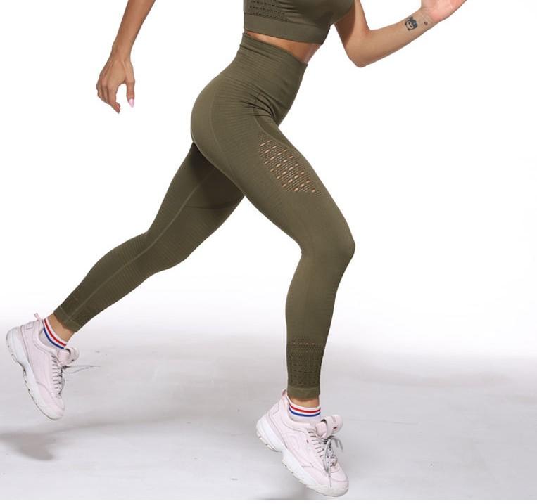 

Womens Sportswear Stretchy Fitness Leggings Running Sports Yoga Pants Seamless Tummy Control Gym Compression Tights Pants, Wine red