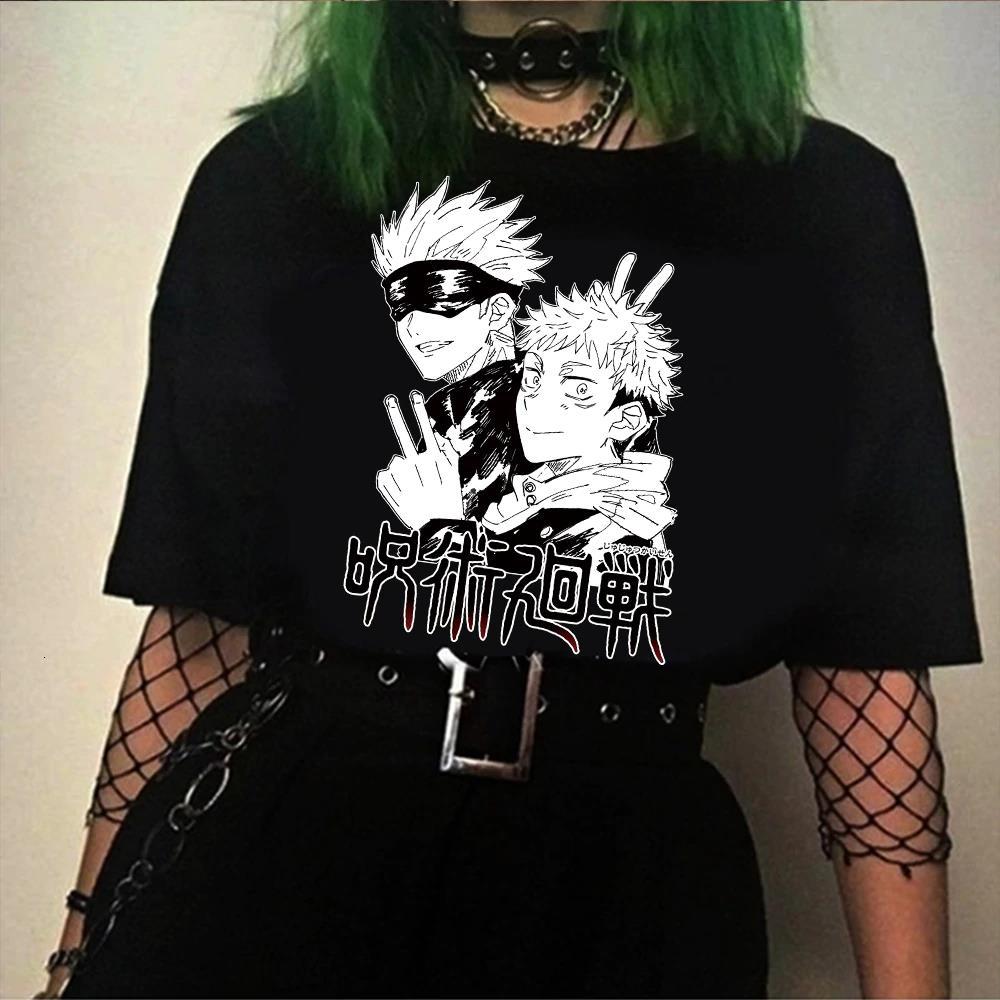 

Harajuku T Shirt Jujutsu Kaisen O-Neck Men Women Short Sleeve Anime Tshirts Casual Unisex Clothes Tops