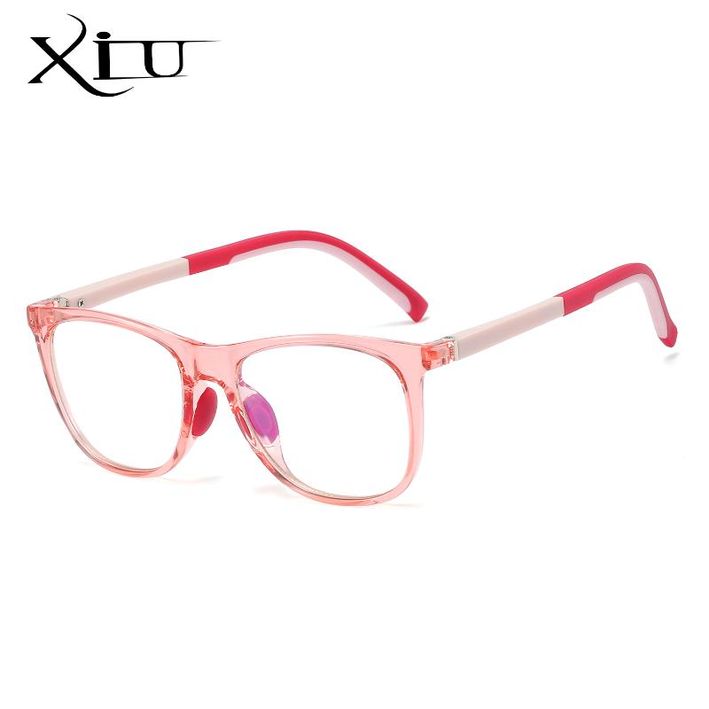 

Sunglasses XIU TR90 Frame Boy Anti-blue Light Sun Glasses Girl Double Colors Arms Optical