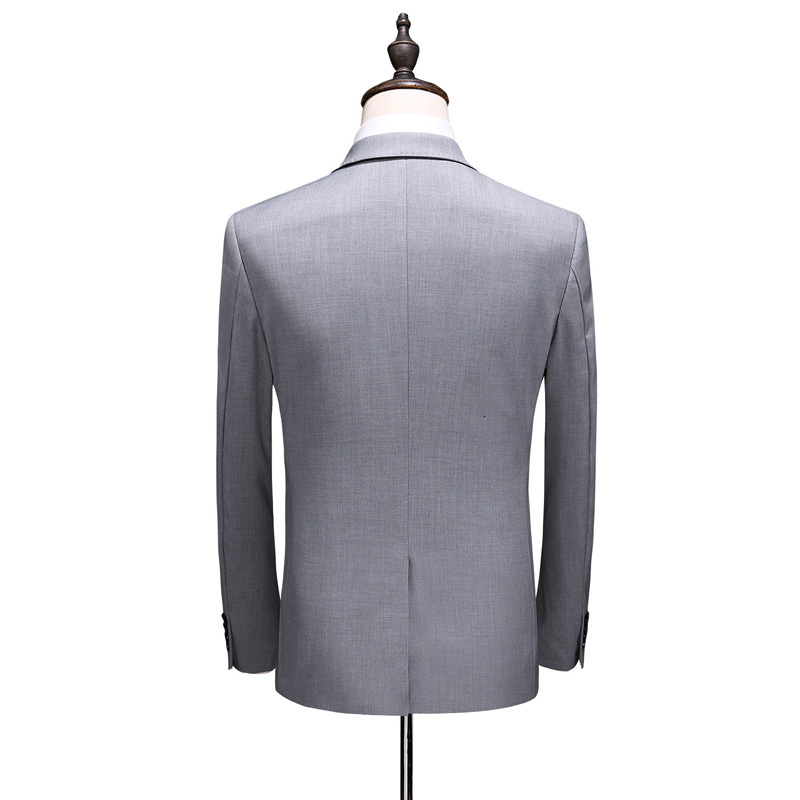 

2021 Arrival High-quality Men Simple Fashion Pieces with Single-button Gray Blazer Suit, Business Suit , -5xl. VY21, Games