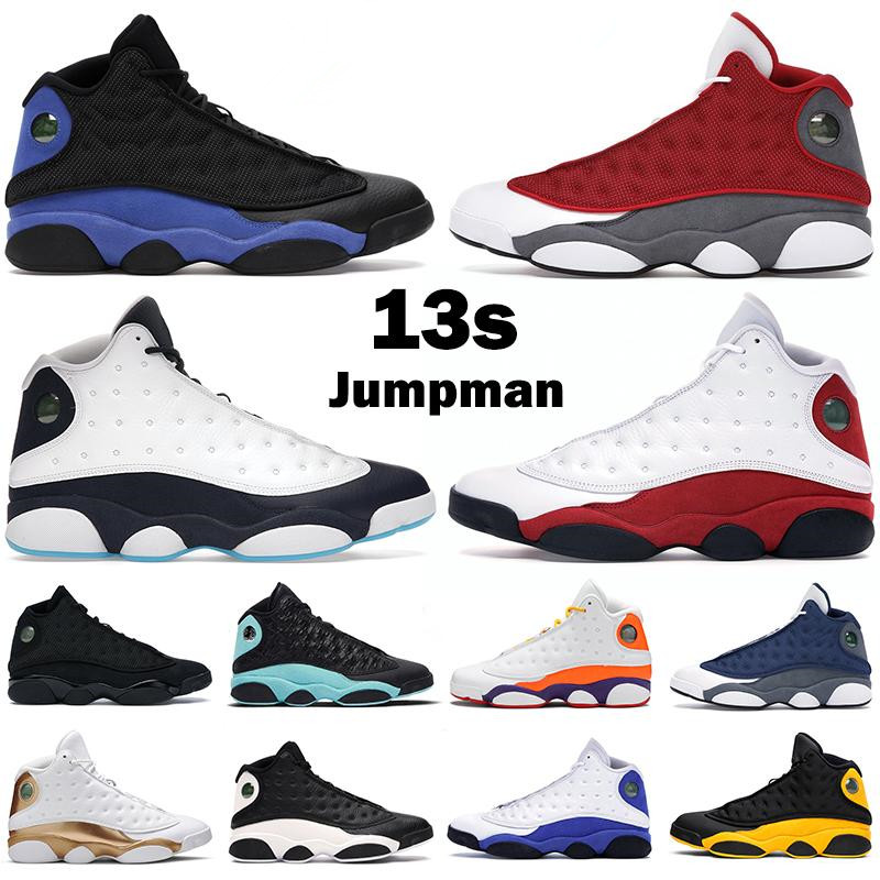 

2022 Basketball shoes men women jumpman 13s 13 Obsidian Powder Blue Black Hyper Royal Red Flint Court Purple Starfish Cat mens trainers sports sneakers, 30