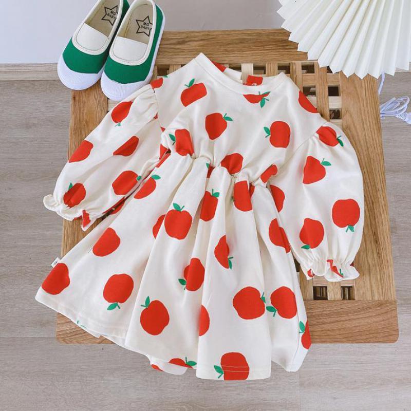 

2021 New Autumn Print Girls Baby Girl Clothes Princess Kids Long Sleeve Es N3sb, 2010