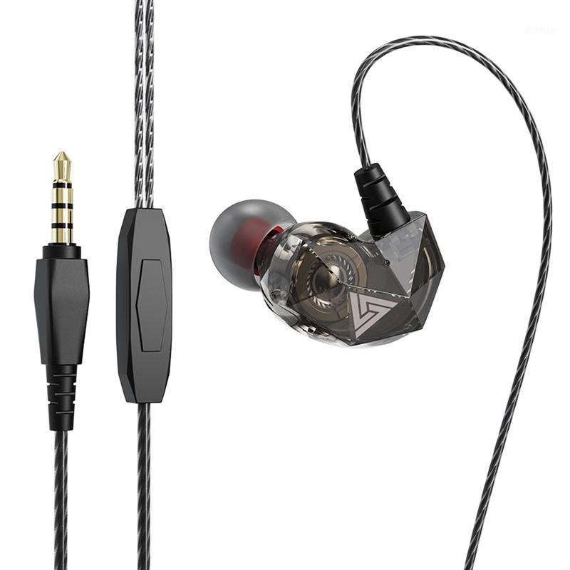 

QKZ AK2 Portable In-Ear Subwoofer Music Wired Headphones with Microphone Subwoofer Earplugs1, Black