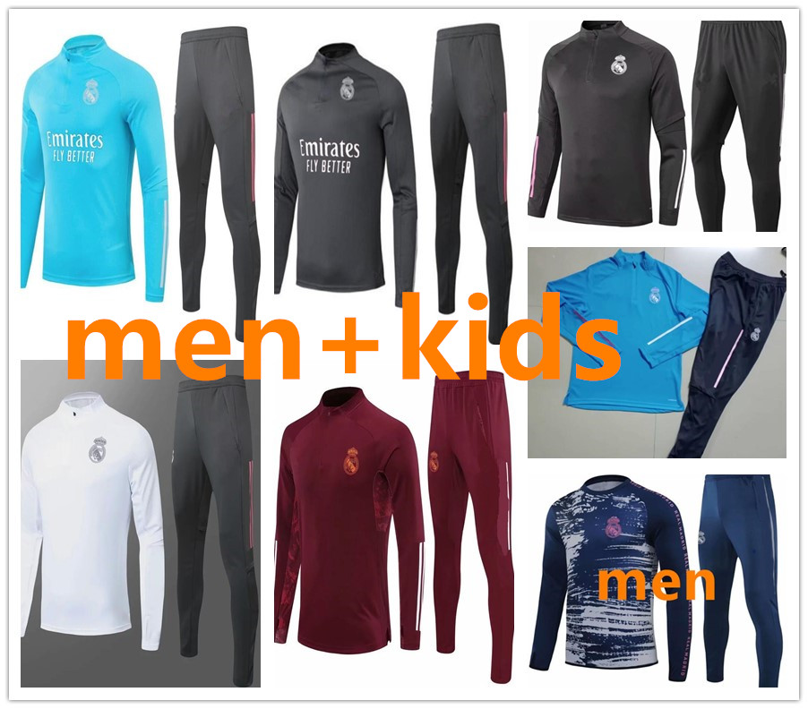 

2020 2021men +kids Real Madrid football Tracksuit 20 21 real Madrid camiseta de futbol HAZARD BENZEMA MODRIC Jogging soccerTraining suit, Adult tracksuit
