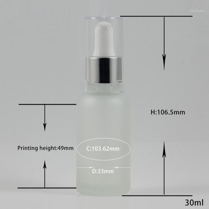 

Empty 30ml Clear Frosted Oil Glass Bottle With Plastic Dropper Bottle Cover Wholesale1