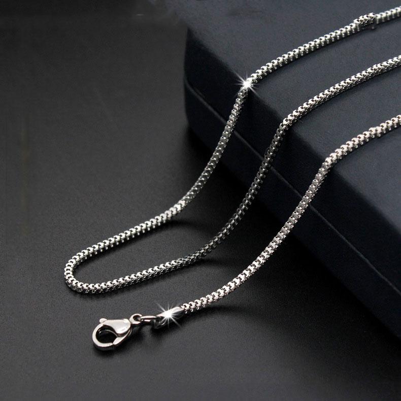 

Chains Fashion Titanium Steel Stainless Necklace Ingot Chain Sweater Couple Models Jewelry