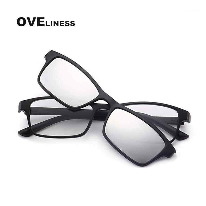 

Magnet sunglasses eyeglasses men Optical eyewear clip on eye glasses frame prescription summer glasses for women square shape1
