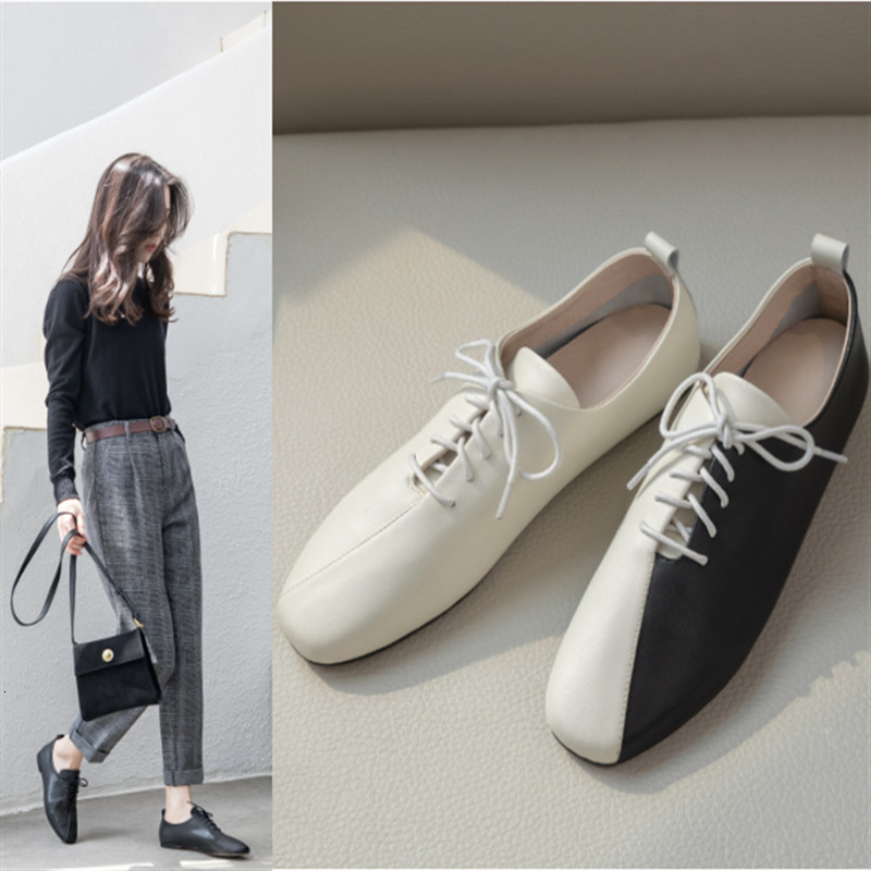 

2021 Hot Female Pumps Plus Size 22-26.5cm Colour Length Sew Genuine Woman Ladies Shoes Heel Low Foot Toe HUB3, Beige