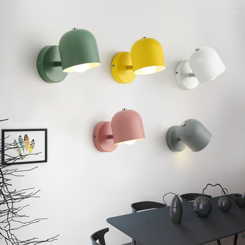 

Bedside wall lamp modern wrought iron bedroom living room reading wall lights balcony aisle hotel lamp mx42010521