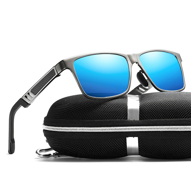 

2020 Men's Polarized Sunglasses Aluminum Magnesium Frame Colorful Film Mirror Lens Driving Fishing Sun Glasses for Men